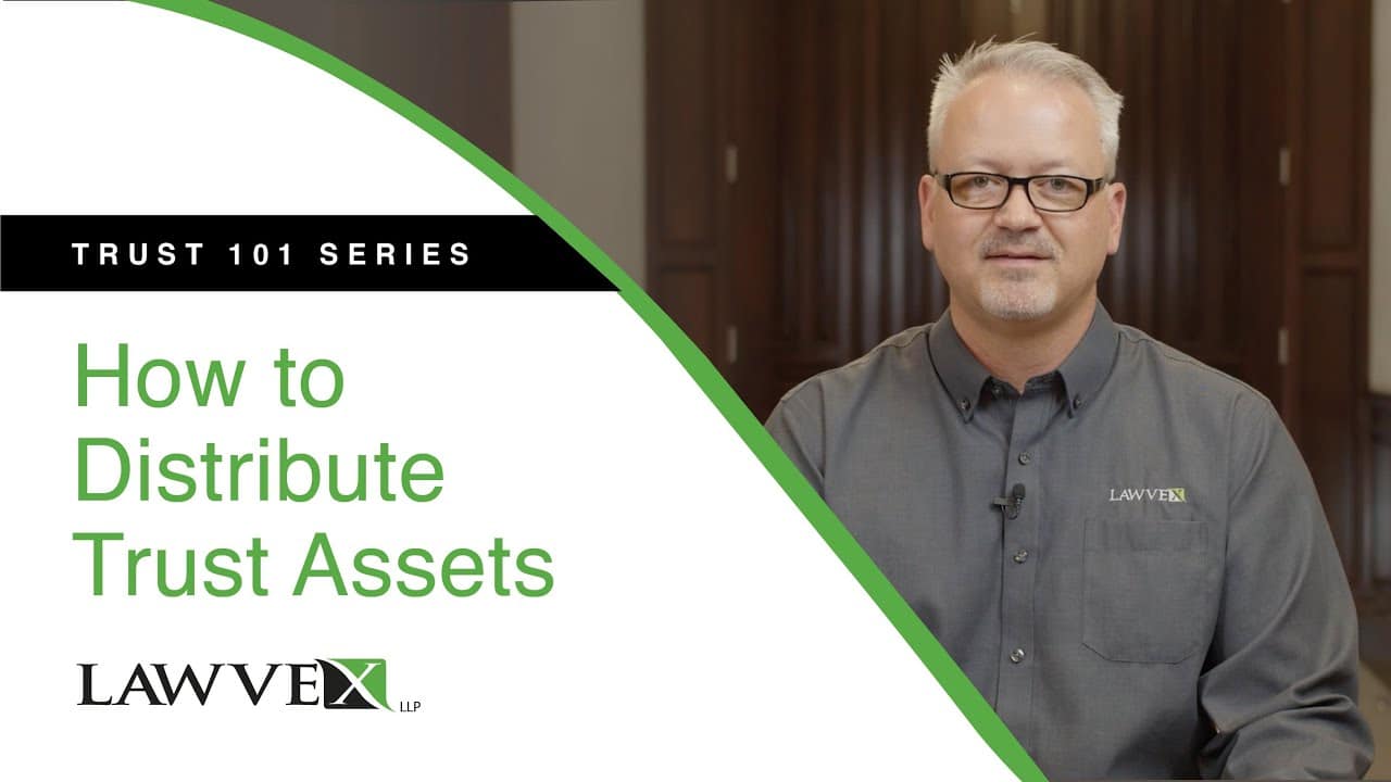 How to distribute trust assets graphic.